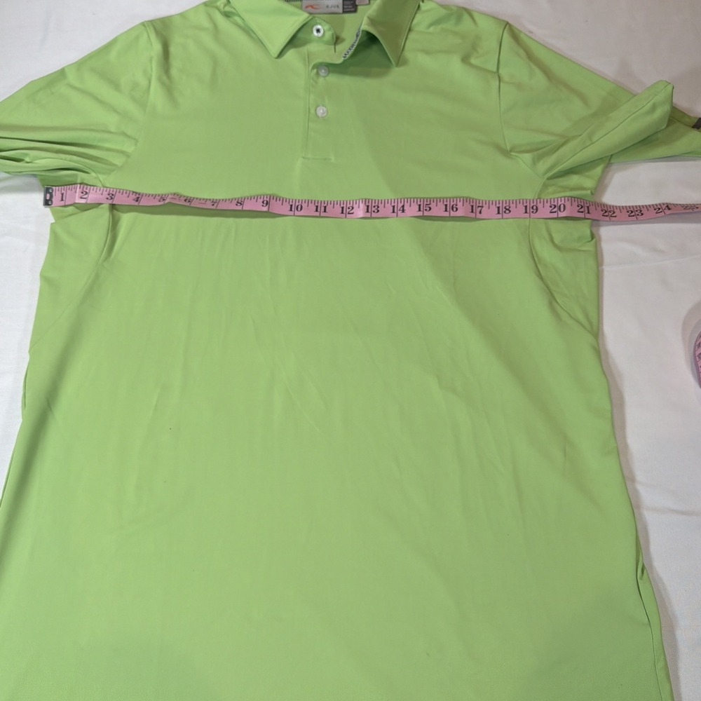 KJUS Mens Large 50 Green Golf Polo Soren Stretch UPF 50+ Performance Shirt - Picture 4 of 9